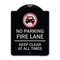 Signmission Fire Lane Keep Clear All Times W/ Graphic Heavy-Gauge Aluminum Sign, 24" x 18", BS-1824-23984 A-DES-BS-1824-23984 - alternate 1
